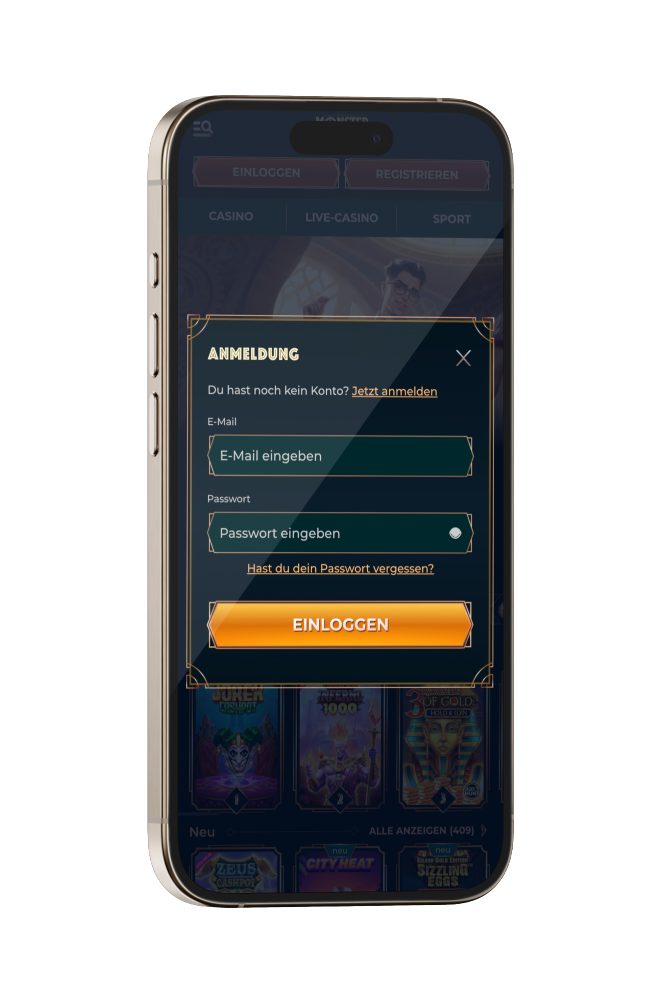 MonsterWin Casino DE Einloggen