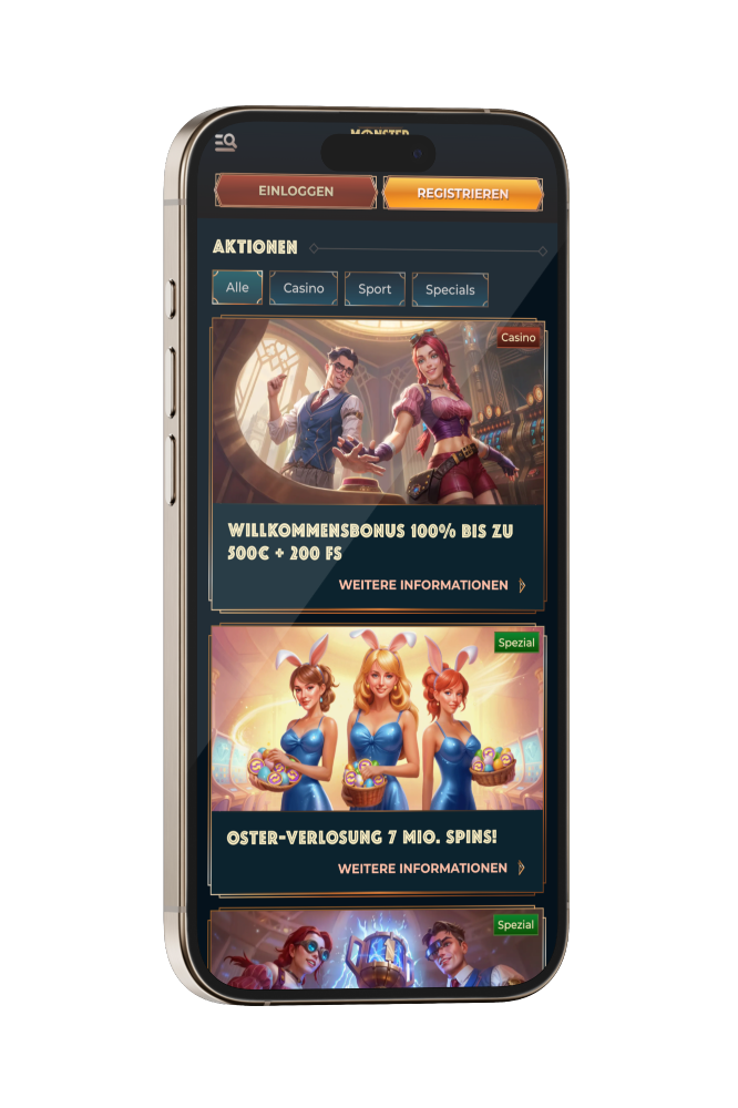MonsterWin Casino DE Promotionen