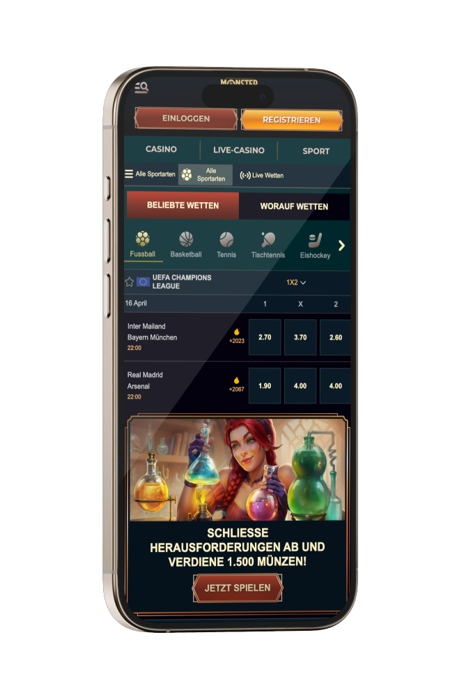 MonsterWin Casino DE Sportwetten
