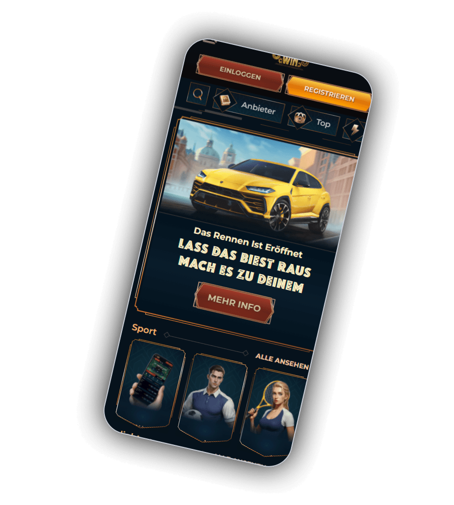 MonsterWin Casino-Benutzeroberfläche DE